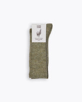 ALPACA BLEND SOCKS - EARTH OLIVE GREEN