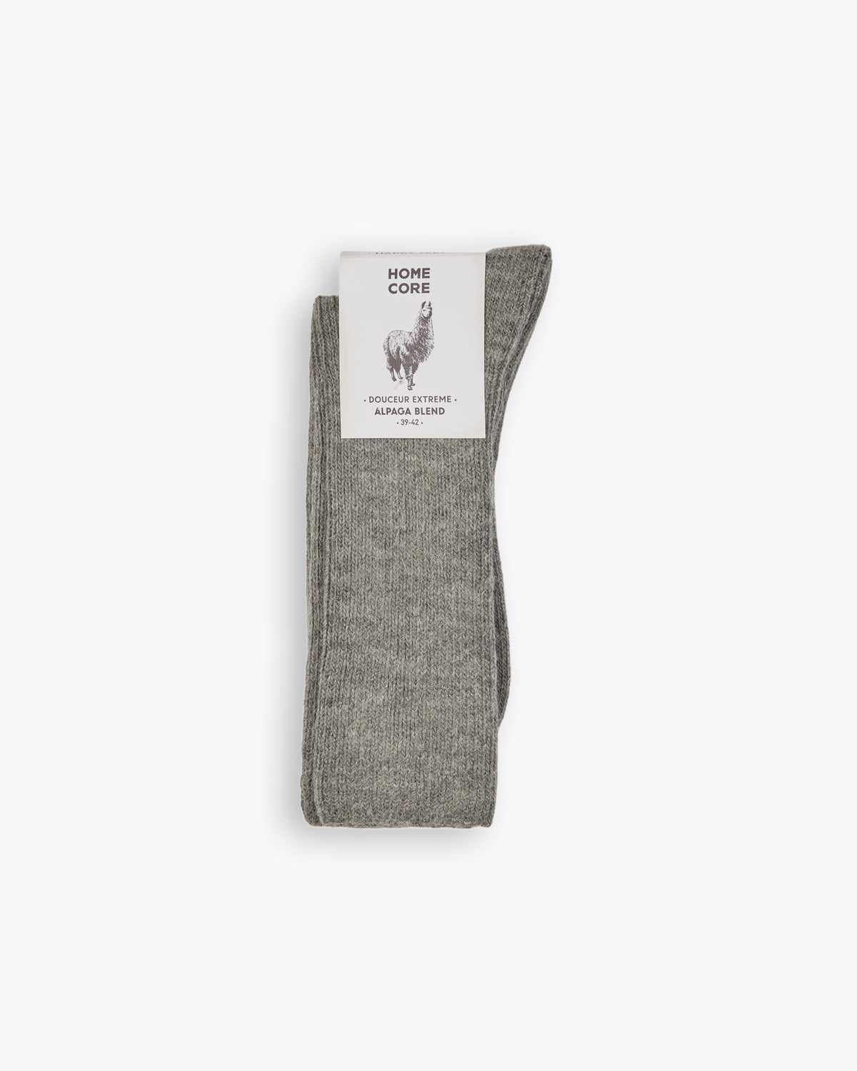 ALPACA BLEND SOCKS - EARTH STEEL GREY