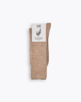 ALPACA BLEND SOCKS - EARTH WHEAT