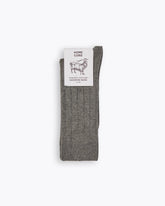 CASHMERE BLEND SOCKS - NEUTRAL ANTHRACITE