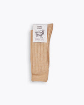 CASHMERE BLEND SOCKS - NEUTRAL WHEAT