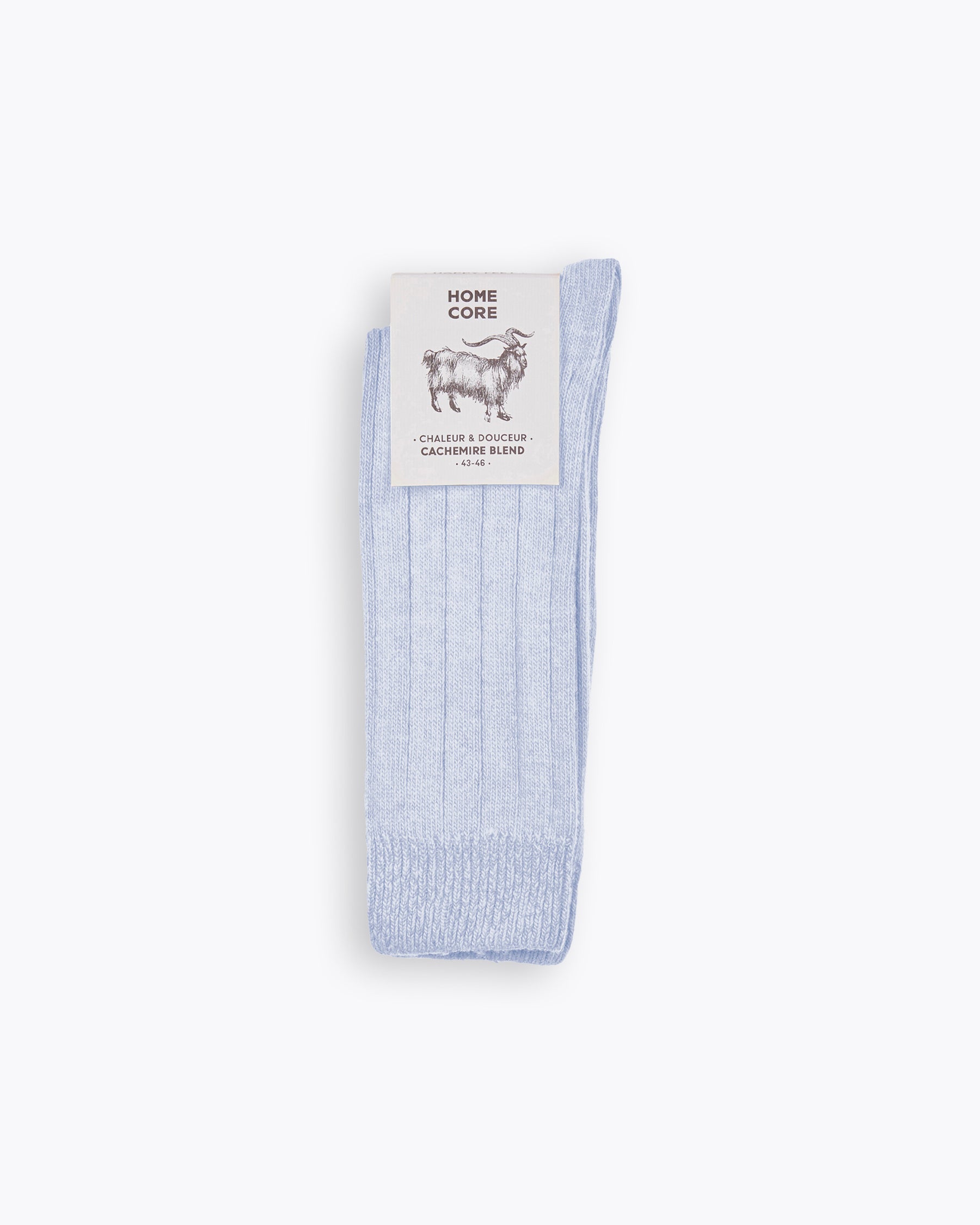 CASHMERE BLEND SOCKS - PASTELS BABY BLUE