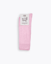 CASHMERE BLEND SOCKS - PASTELS BLUSH PINK