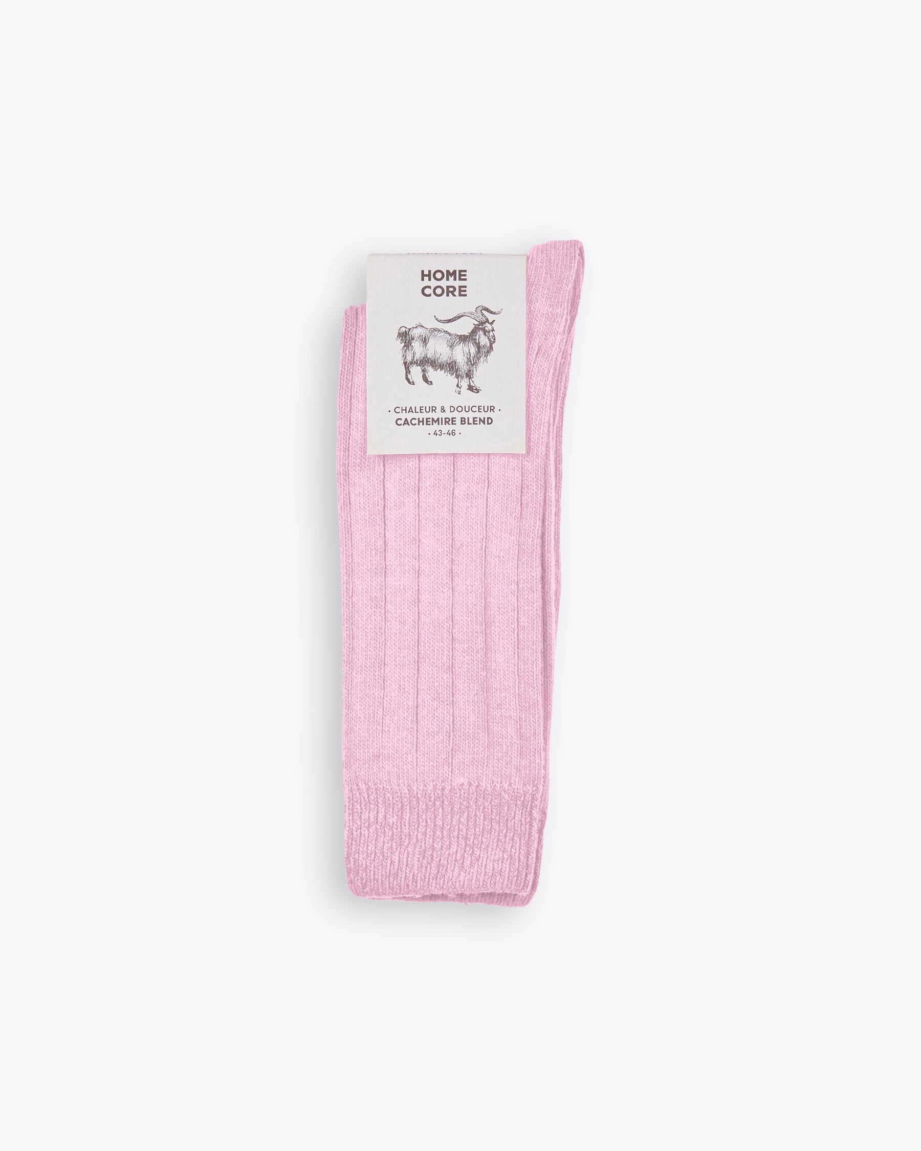 CASHMERE BLEND SOCKS - PASTELS BLUSH PINK