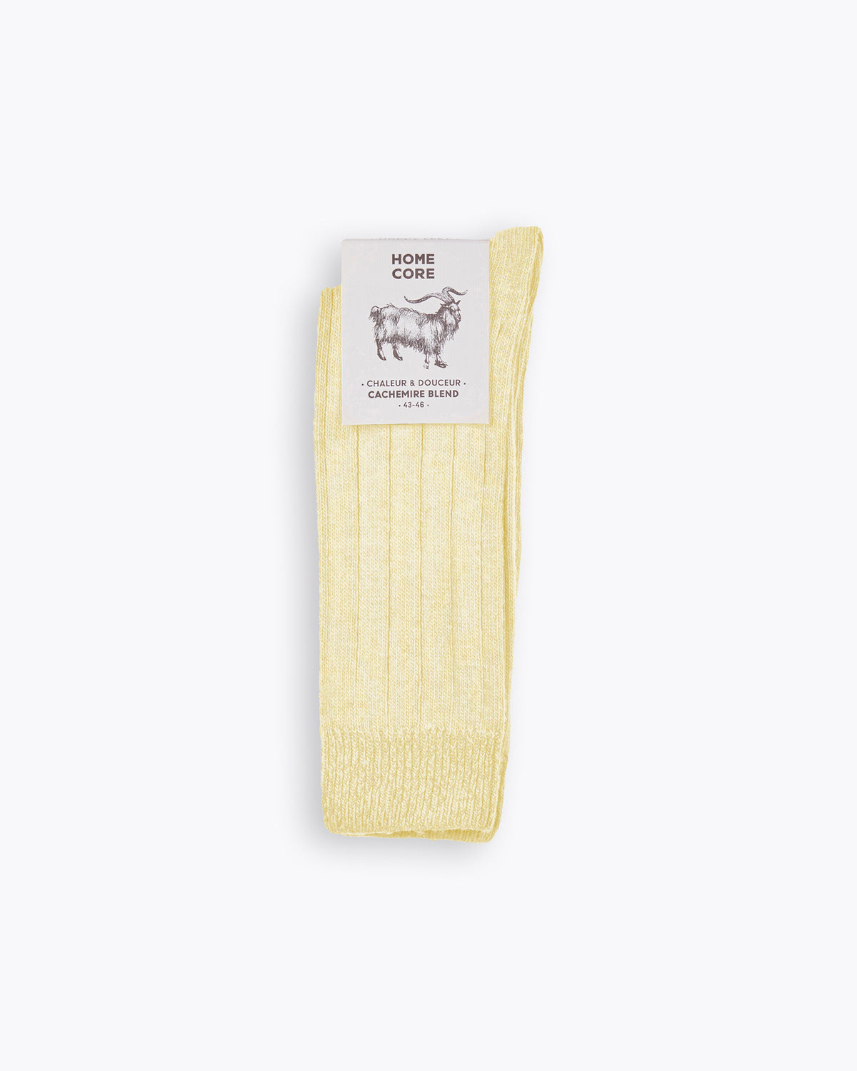 CASHMERE BLEND SOCKS - PASTELS EASTER YELLOW