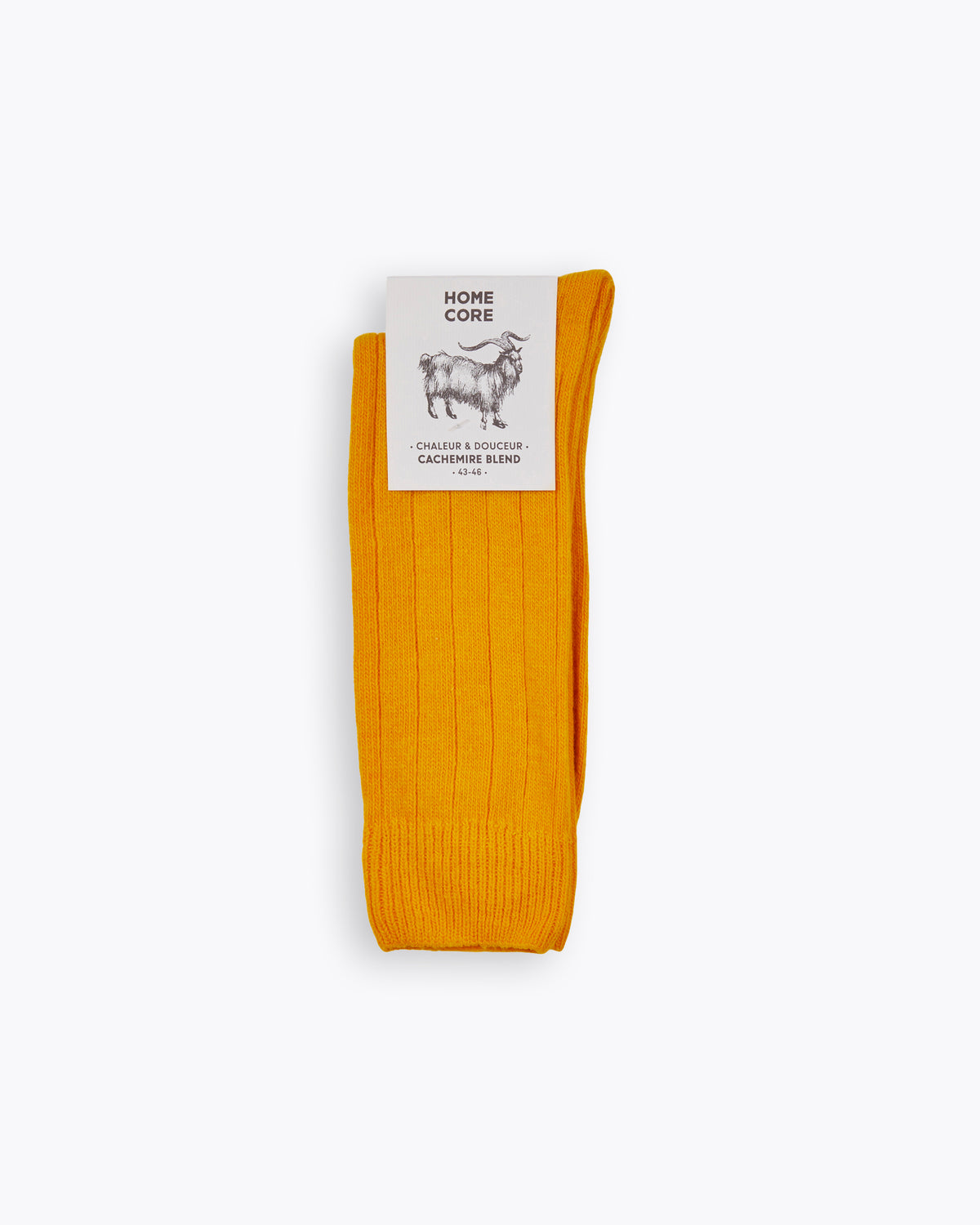 CASHMERE BLEND SOCKS -PRIMARIE MUSTARD