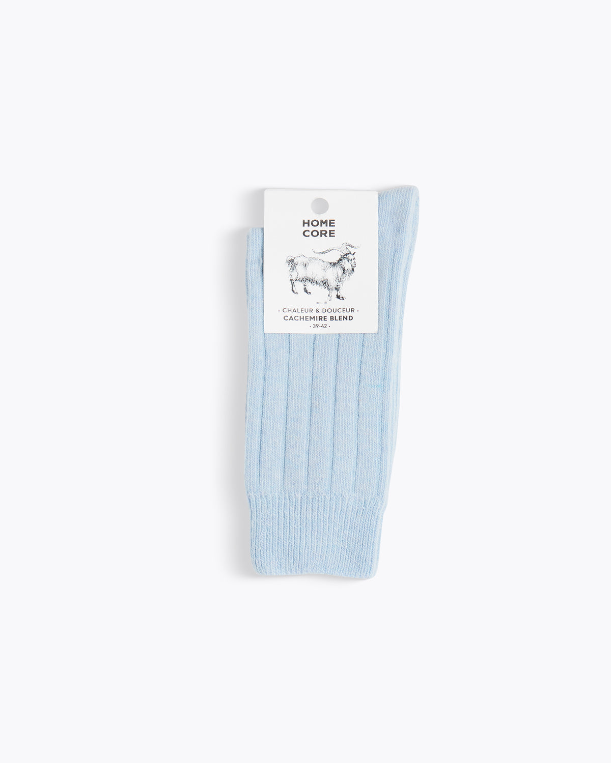 CASHMERE BLEND SOCKS - PASTELS BABY BLUE