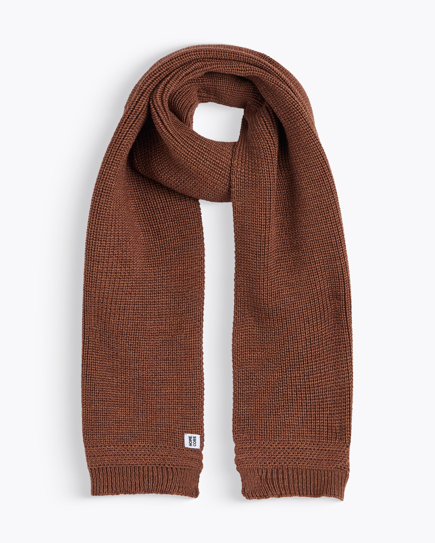 MERINO SCARF BROWN