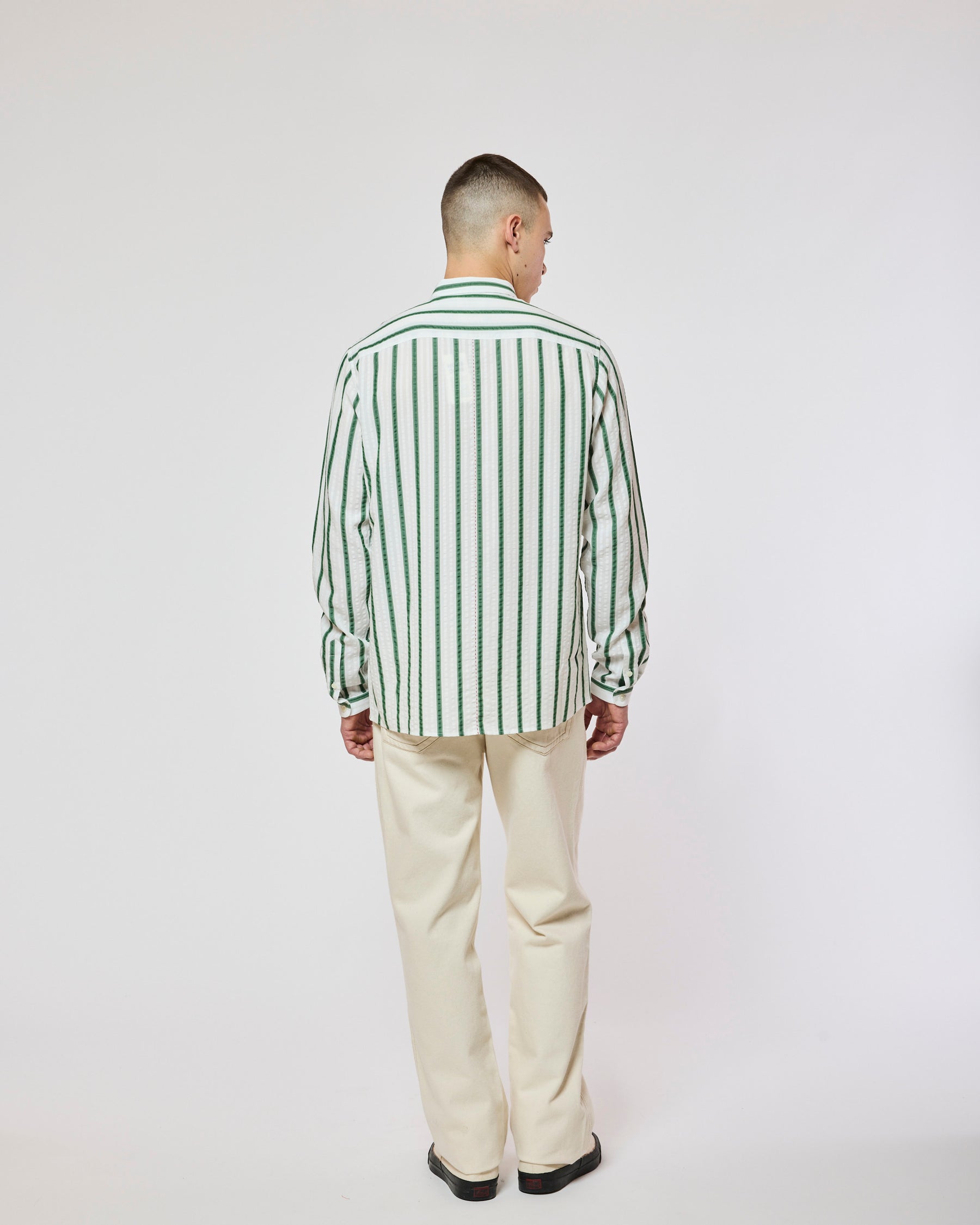 PALA TENCEL GREEN STRIPES