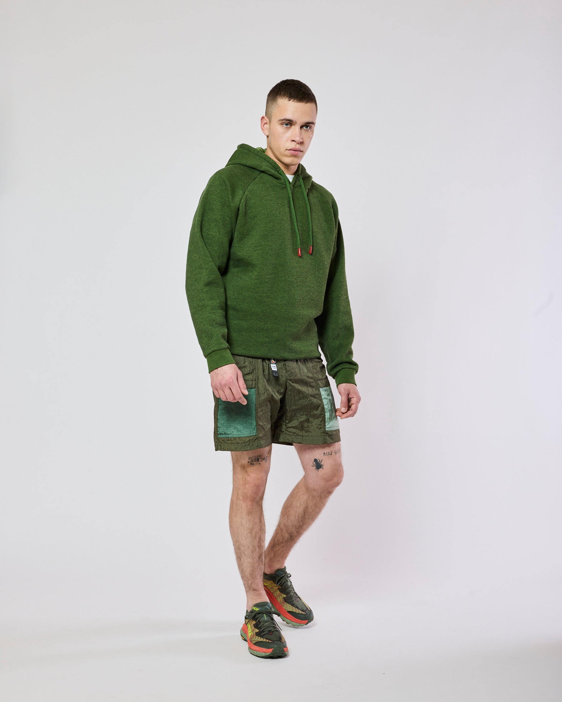 TERRY HOODIE BIG GREEN