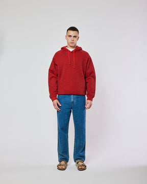 TERRY HOODIE RED HEAT