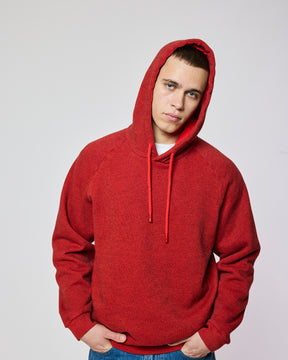 TERRY HOODIE RED HEAT