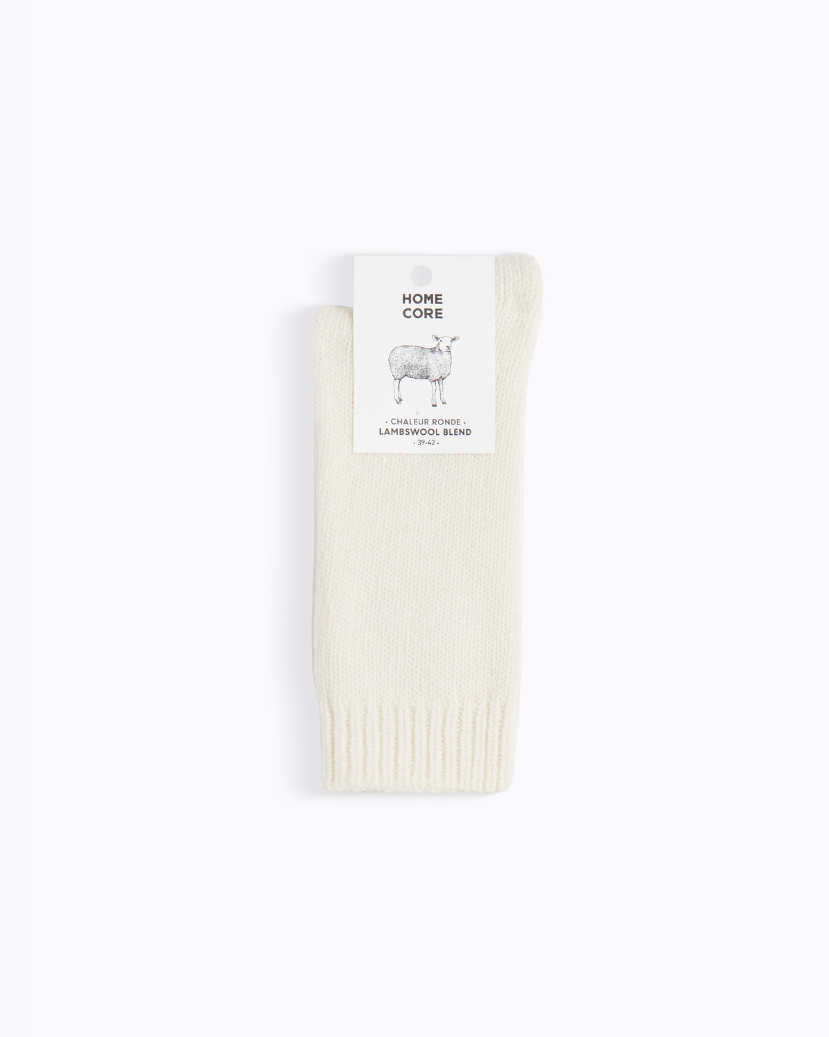 WOOL SOCKS - WOODS CREAM