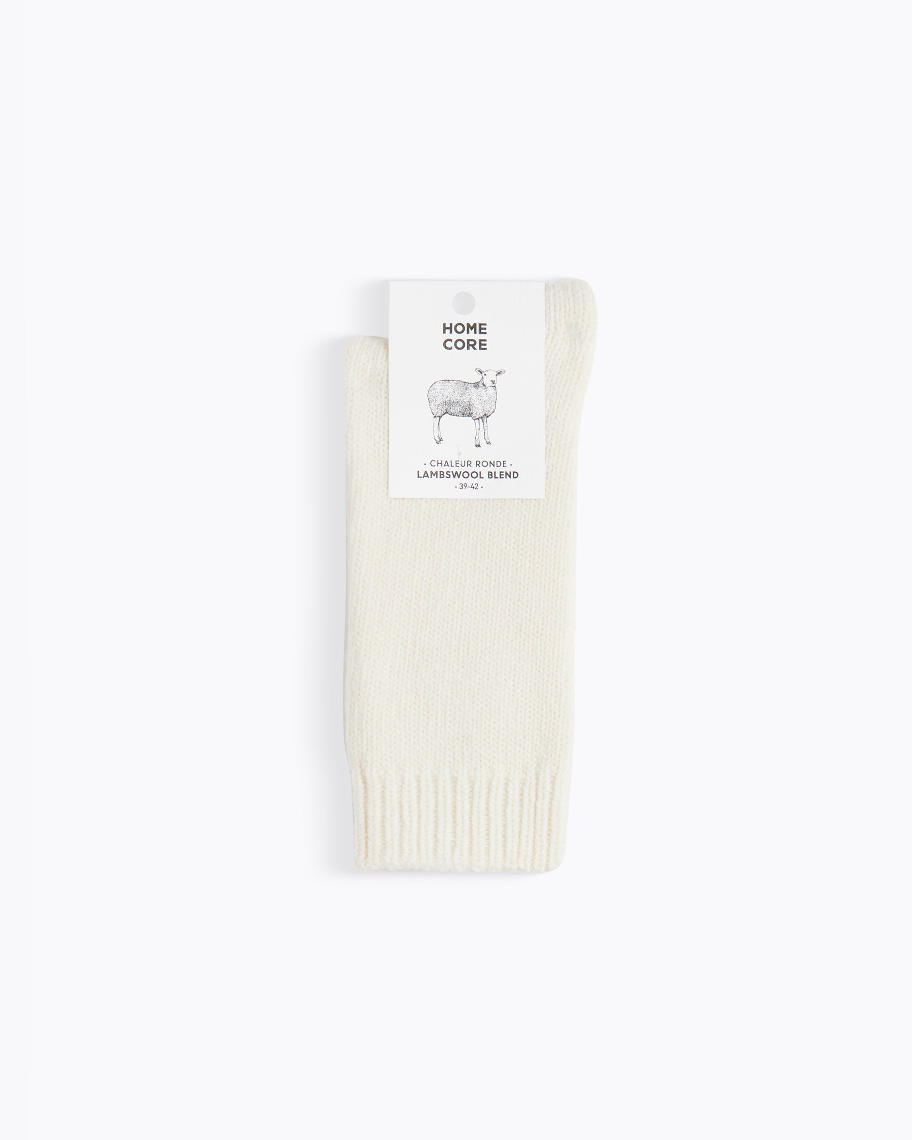 WOOL SOCKS - WOODS CREAM